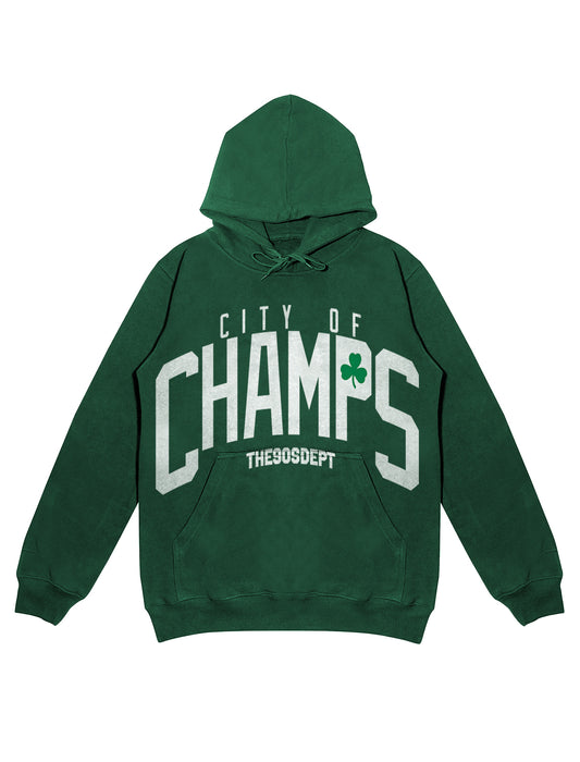 The90sDept. CITY OF CHAMPS Heavyweight Garment Dyed Hoodie