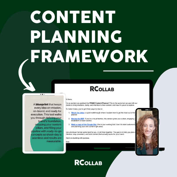 Content Planning Framework